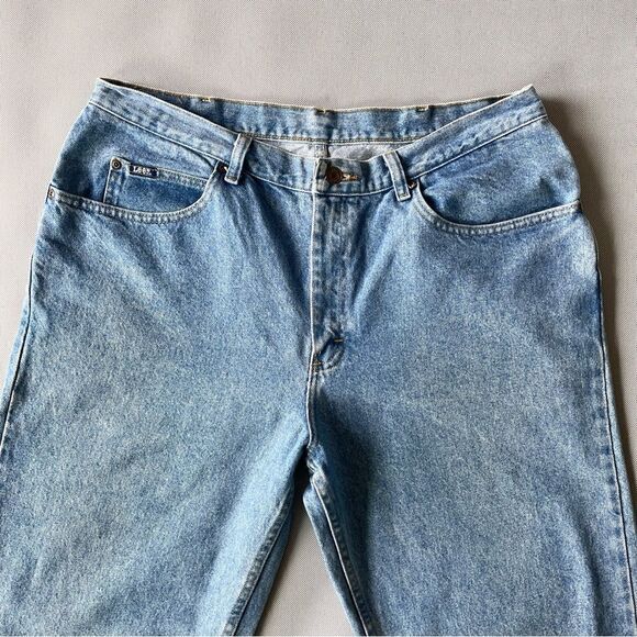 Vintage Light Wash Light Acid Wash Lee Relaxed Fit Jeans Size 38x30 - Picture 5 of 10